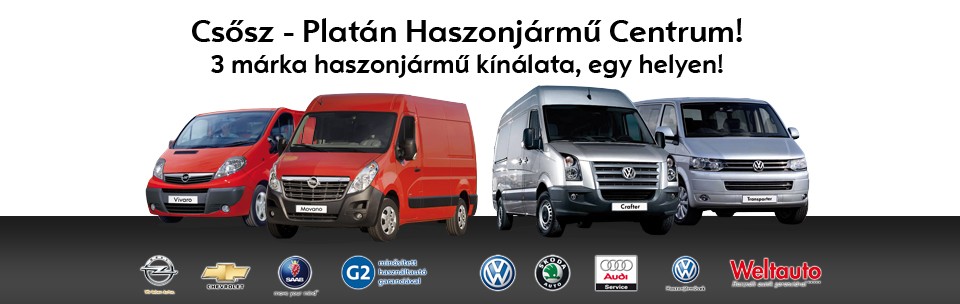 Csősz - Platán haszonjármű Centrum! 3 márka kínálata, egy helyen!